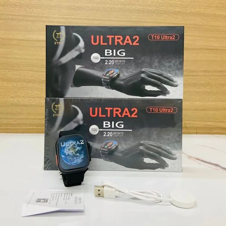 T10 Ultra2 Latest 9Series Smart Watch 49mm Real Screw Straps Lock HD Display