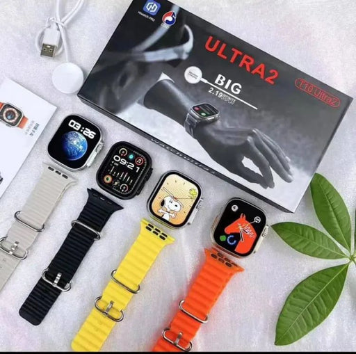 T10 Ultra2 Latest 9Series Smart Watch 49mm Real Screw Straps Lock HD Display