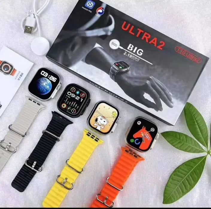 T10 Ultra2 Latest 9Series Smart Watch 49mm Real Screw Straps Lock HD Display